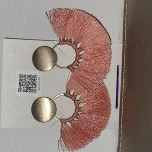 Pink and gold Earrings